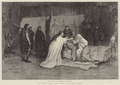Mr Irving and Miss Terry in King Lear by Amedee Forestier